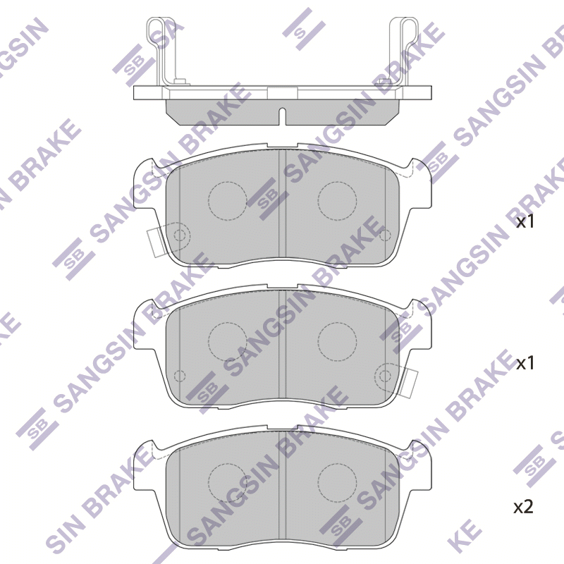

Hi-Q SP1549 Тормозные колодки