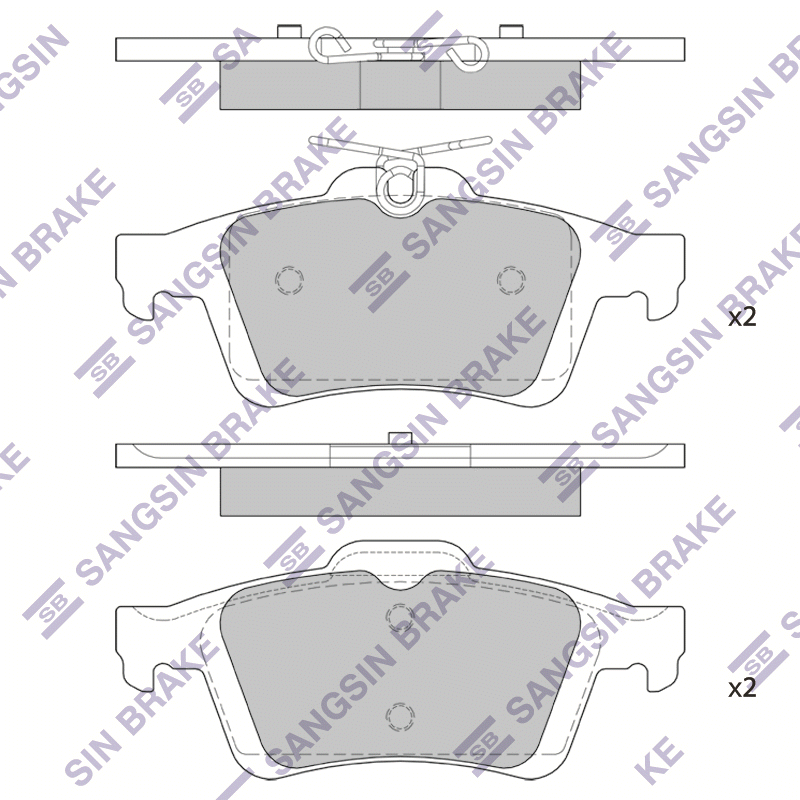 

Hi-Q SP2091 Тормозные колодки