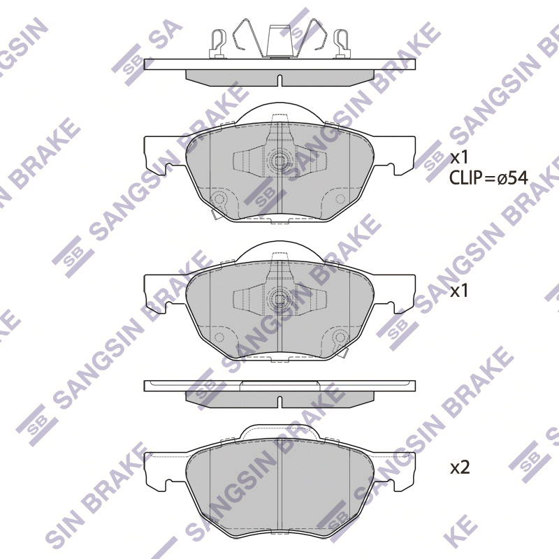 

Hi-Q SP1573 Тормозные колодки