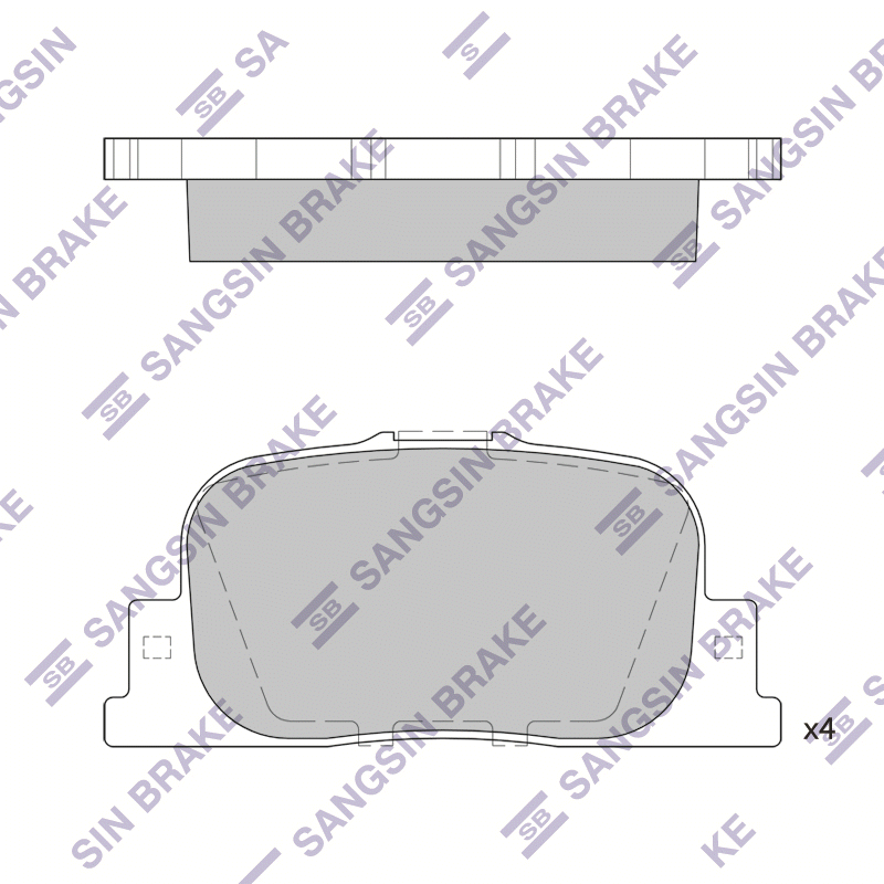 

Hi-Q SP2042 Тормозные колодки