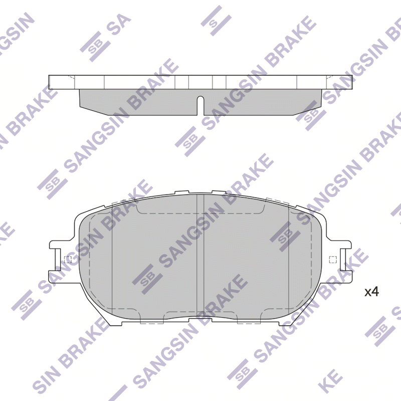 

Hi-Q SP2037 Тормозные колодки