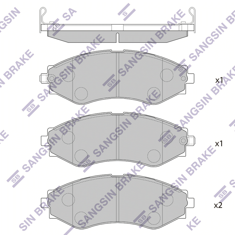

Hi-Q SP1103 Тормозные колодки
