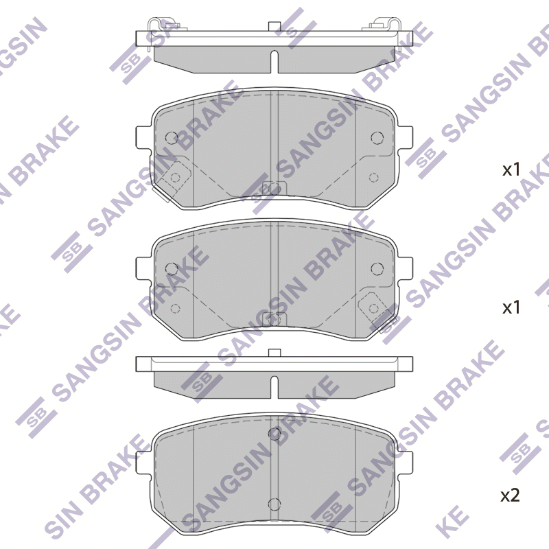 

Hi-Q SP1189 Тормозные колодки