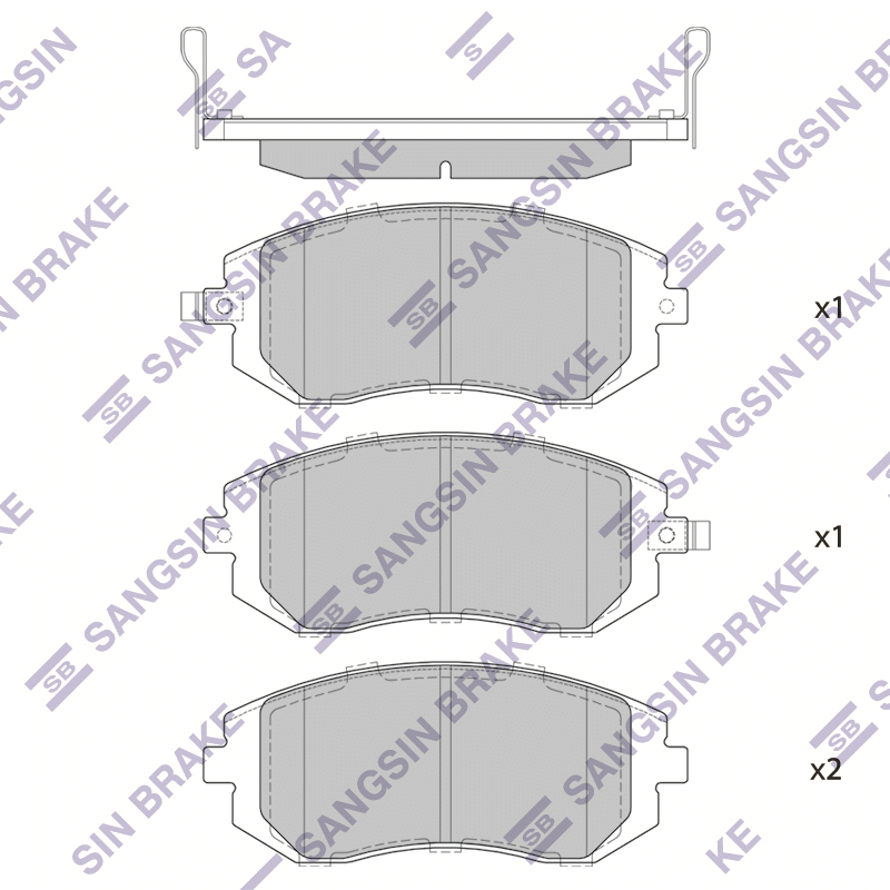 

Hi-Q SP1367 Комплектующие, колодки дискового тормоза