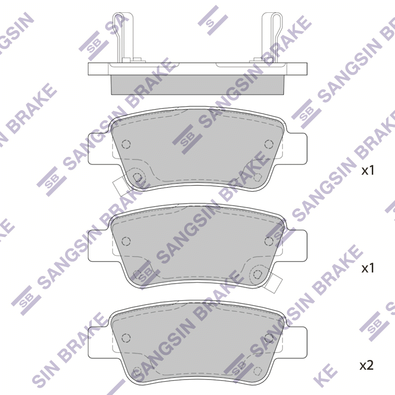 

Hi-Q SP1568 Тормозные колодки