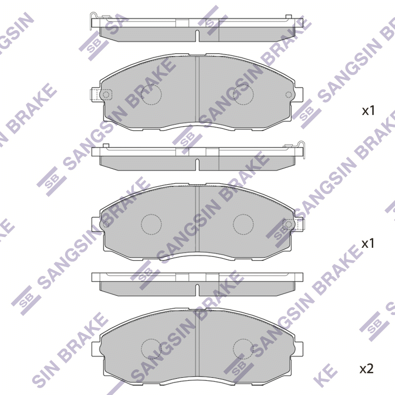 

Hi-Q SP1099 Тормозные колодки