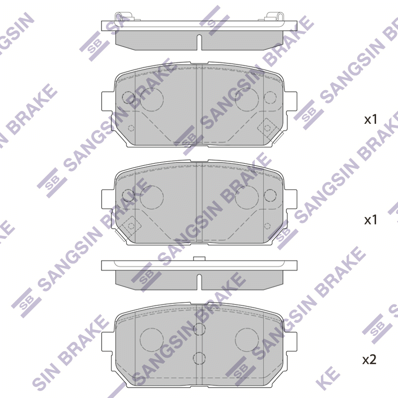 

Hi-Q SP1197 Тормозные колодки