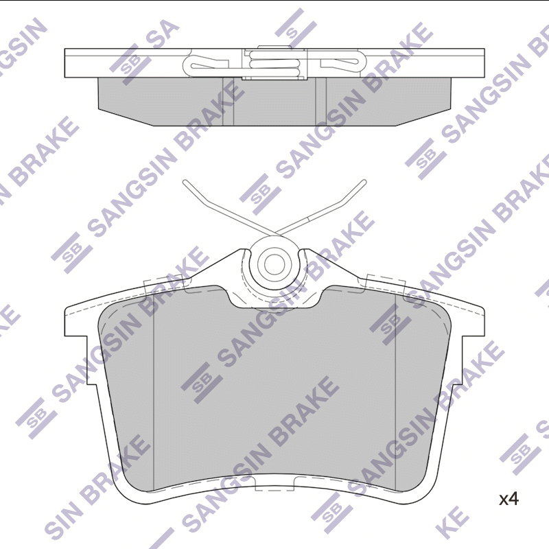 

Hi-Q SP1824 Тормозные колодки