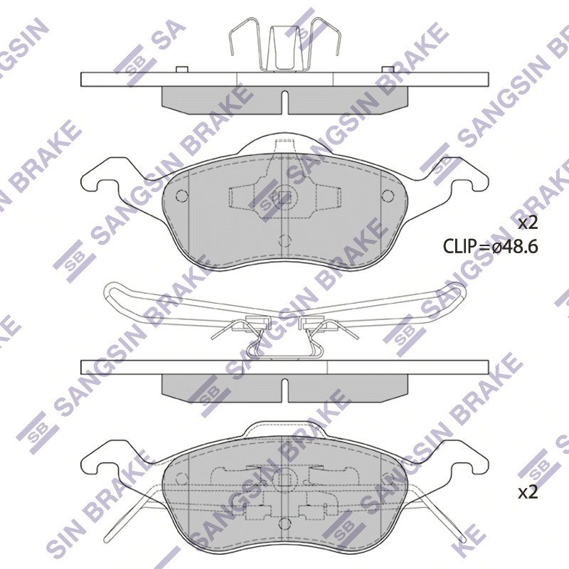 

Hi-Q SP1259 Тормозные колодки