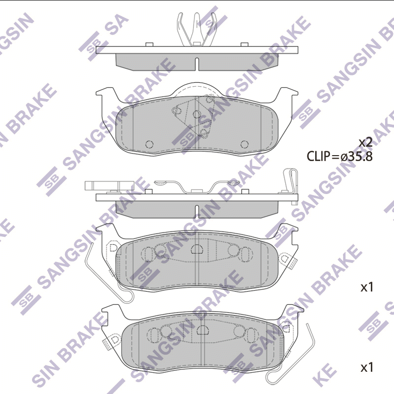 

Hi-Q SP1512 Тормозные колодки