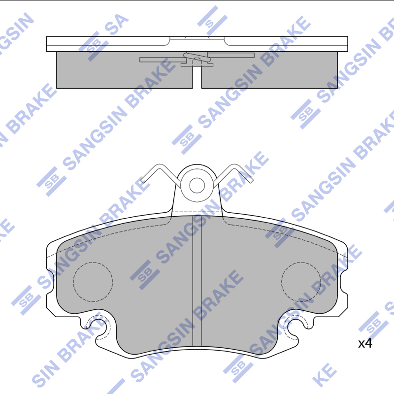 

Hi-Q SP1243 Тормозные колодки