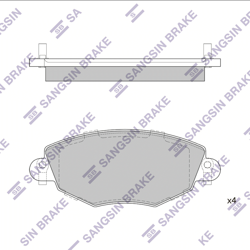 

Hi-Q SP2030 Тормозные колодки