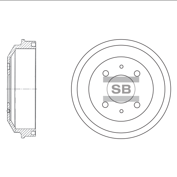 

Hi-Q SD1007 Тормозной барабан