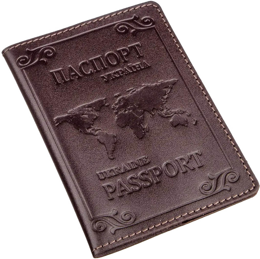 

Обложка для паспорта Shvigel 13983 коричневый