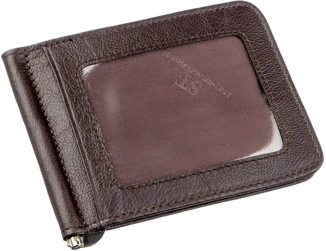 

Зажим для купюр ST Leather 18938 без логотипа авто коричневый