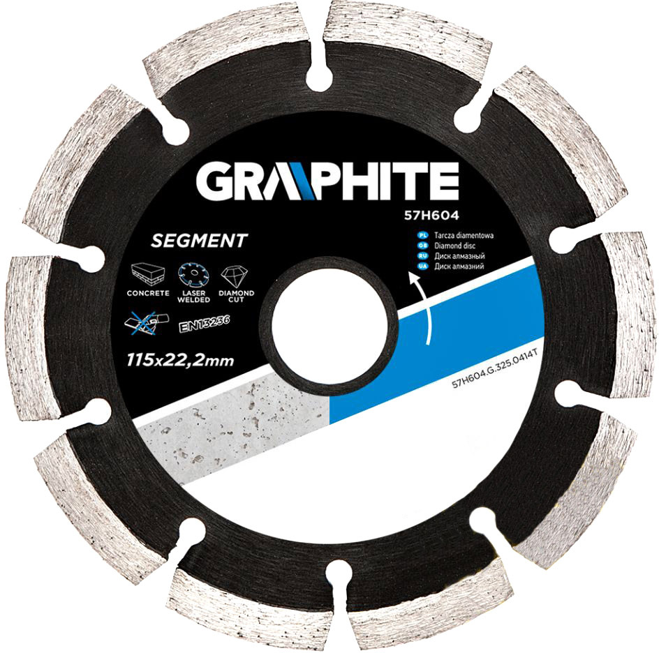 

Круг отрезной Graphite 57H604 115 мм