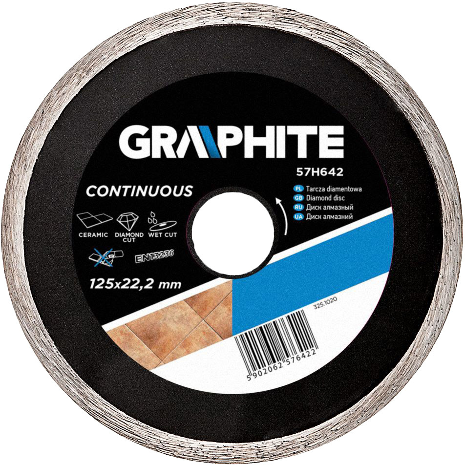 

Круг отрезной Graphite Continuous 57H642 125 мм