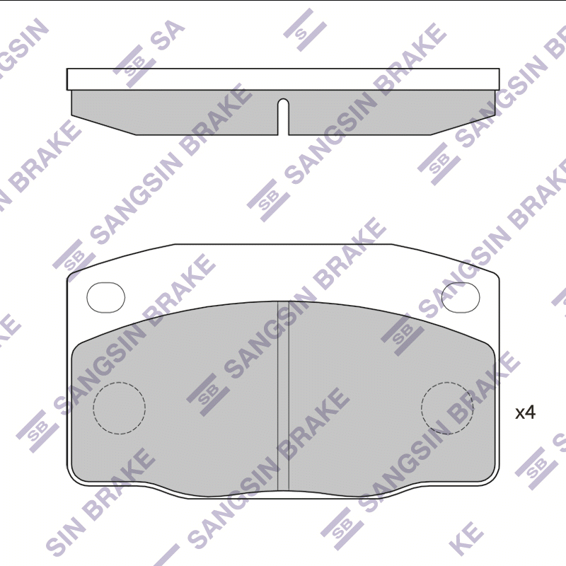 

Hi-Q SP1055 Тормозные колодки