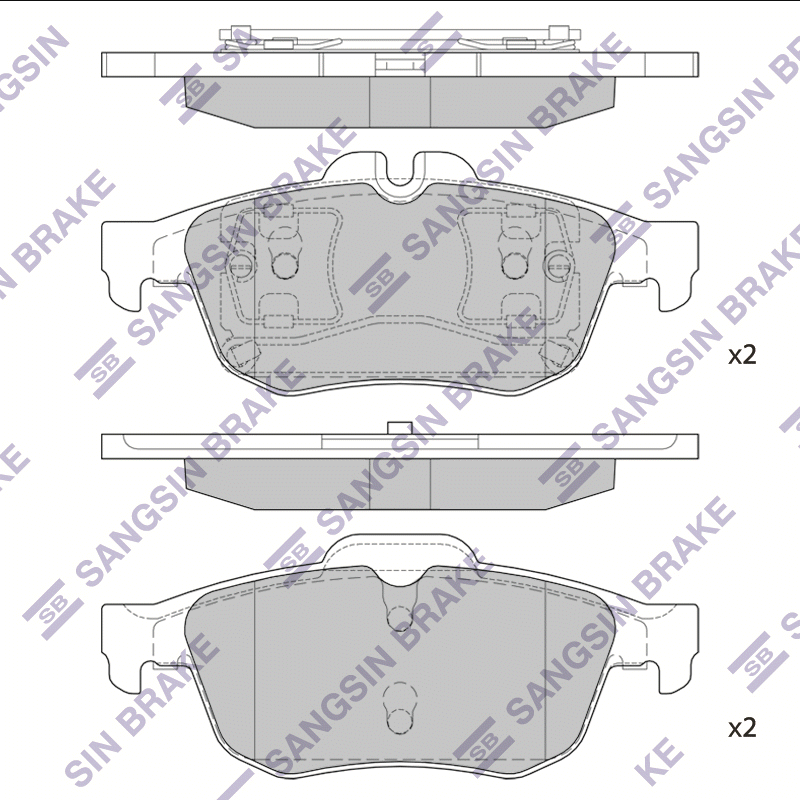 

Hi-Q SP1396 Тормозные колодки