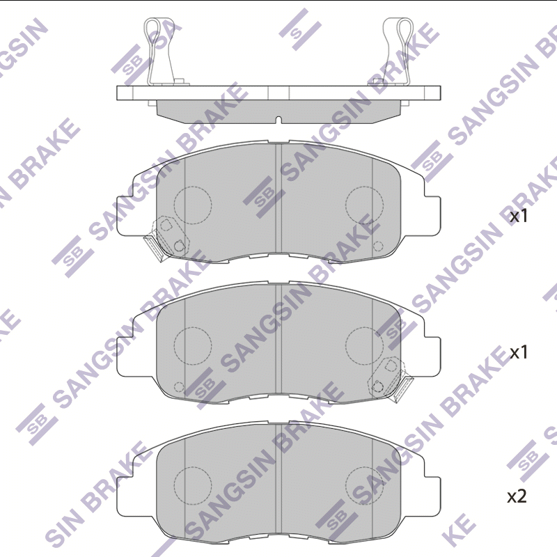 

Hi-Q SP1231 Тормозные колодки
