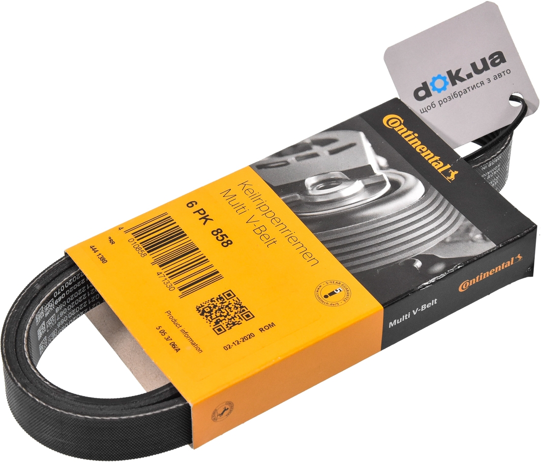 

Contitech 6PK858 Поликлиновой ремень