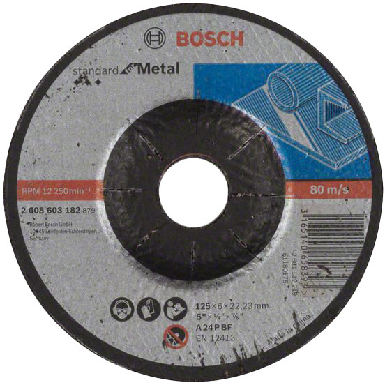 

Круг зачистной Bosch Standard for Metal 2608603182 125 мм