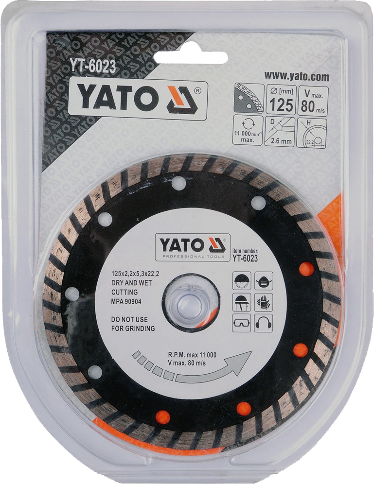 

Круг отрезной Yato YT-6023 125 мм