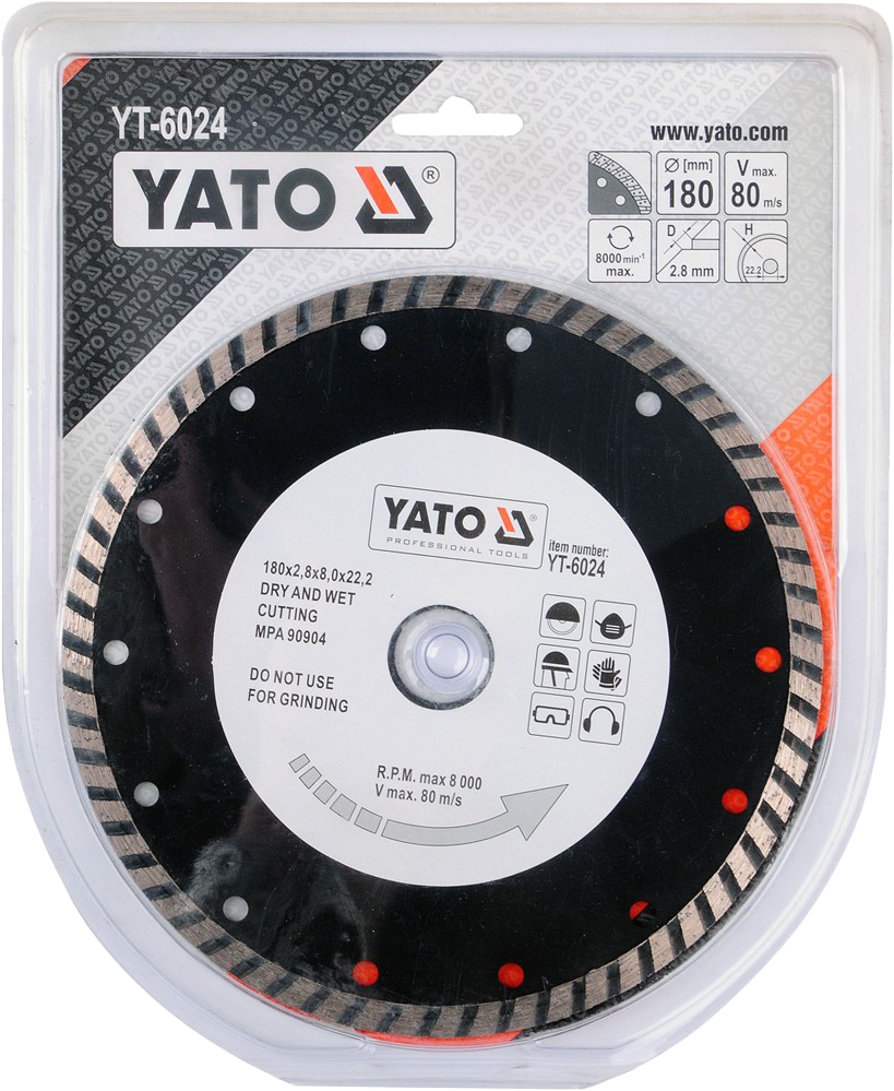 

Круг отрезной Yato YT-6024 180 мм