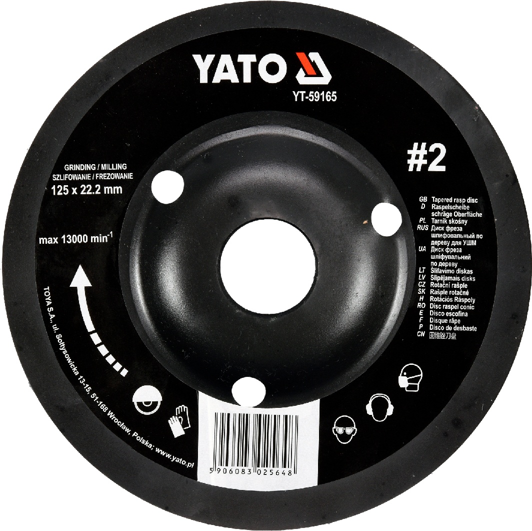 

Круг шлифовальный Yato YT-59165 по металлу и дереву