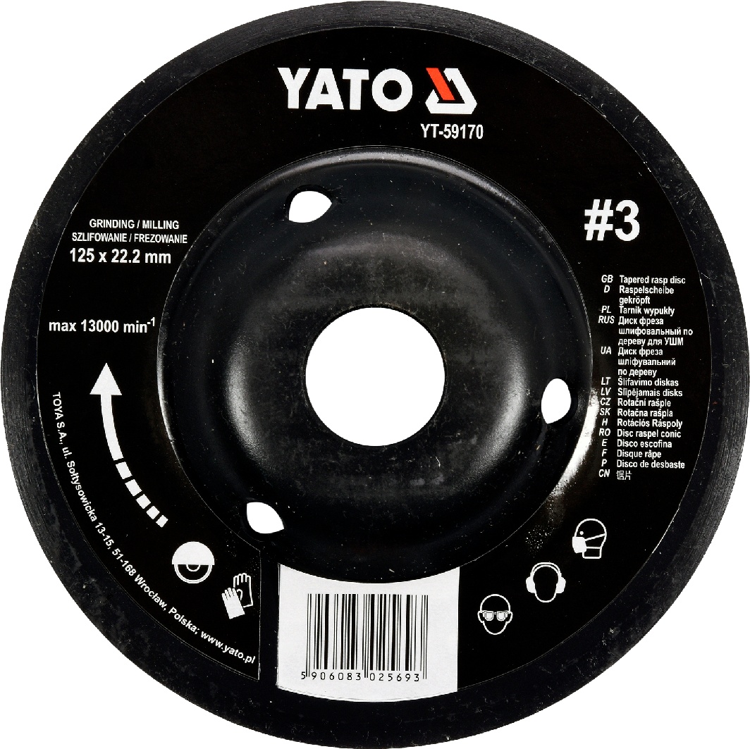 

Круг шлифовальный Yato YT-59170 по дереву
