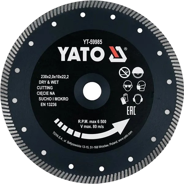 

Круг отрезной Yato YT-59985 230 мм