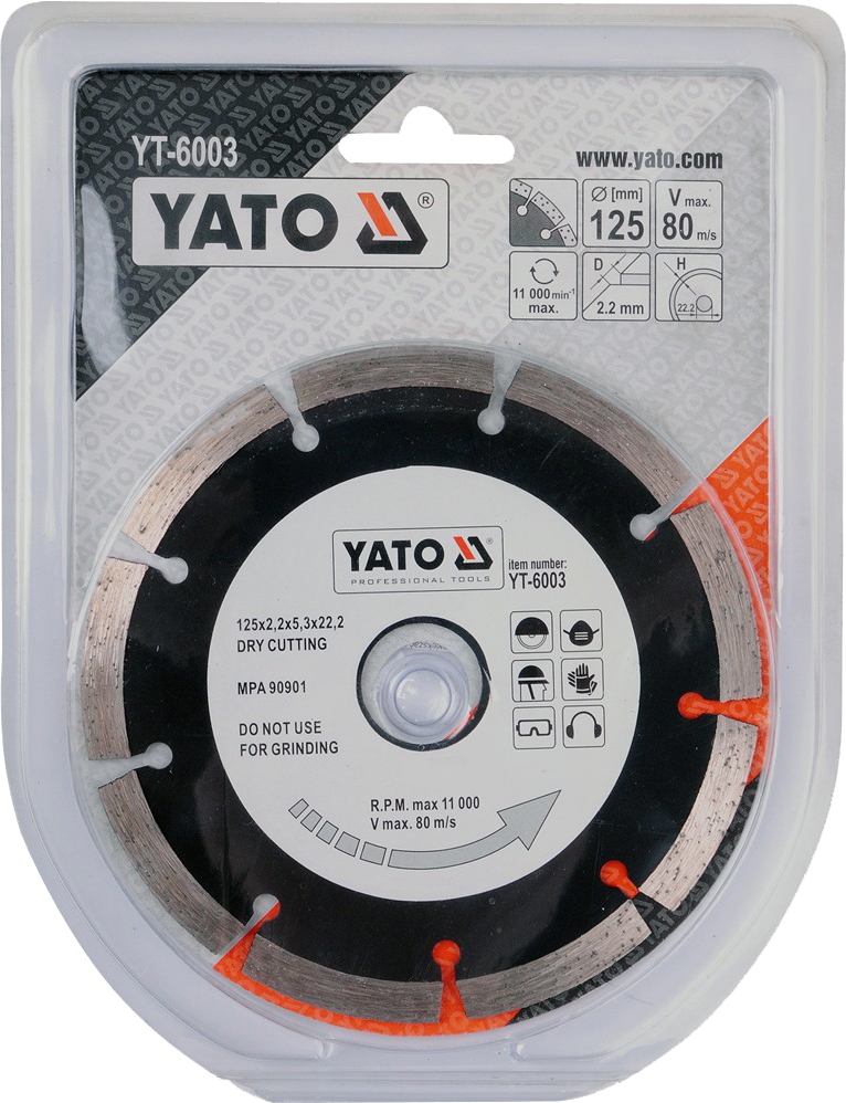 

Круг отрезной Yato YT-6003 125 мм