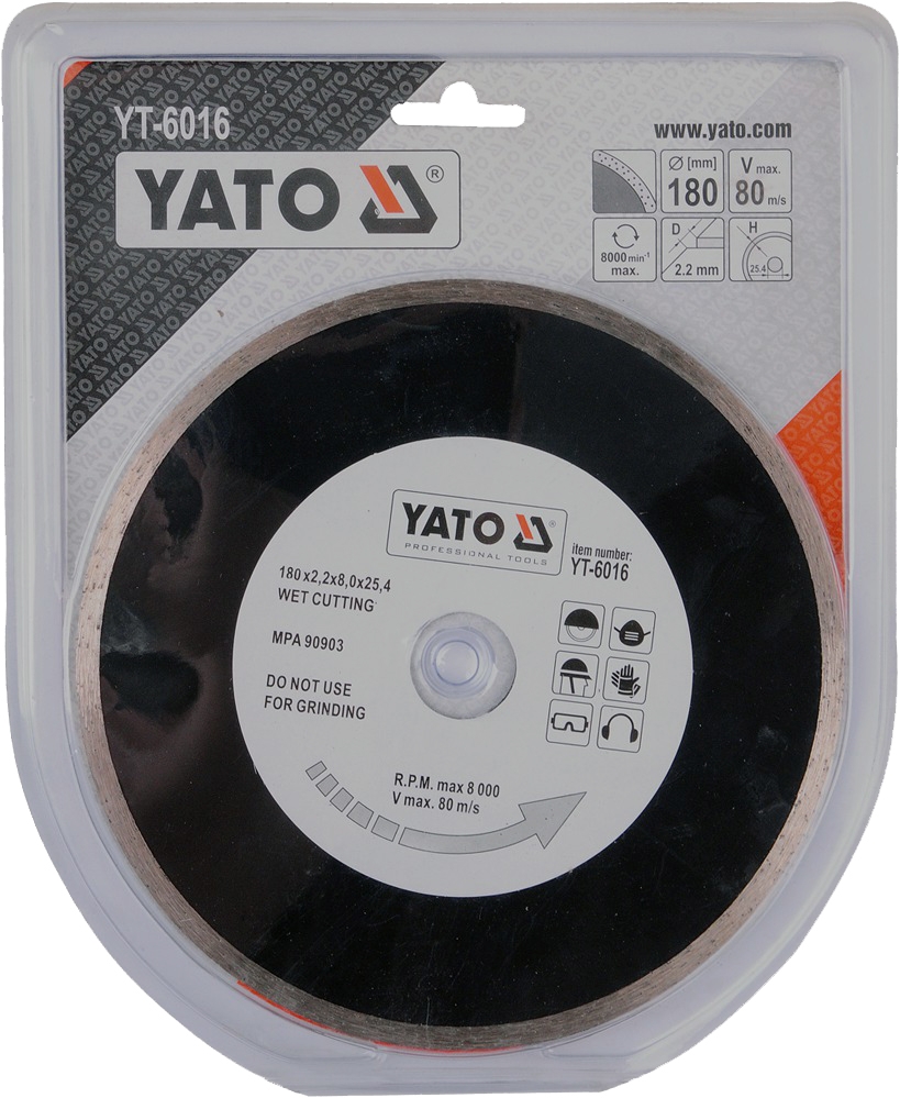 

Круг отрезной Yato YT-6016 180 мм