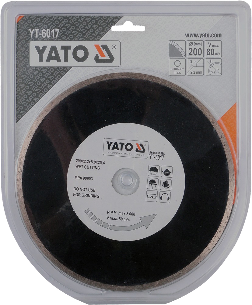 

Круг отрезной Yato YT-6017 200 мм