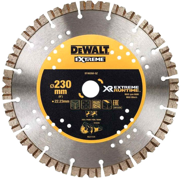 

Круг отрезной DeWALT Extreme DT40260 230 мм