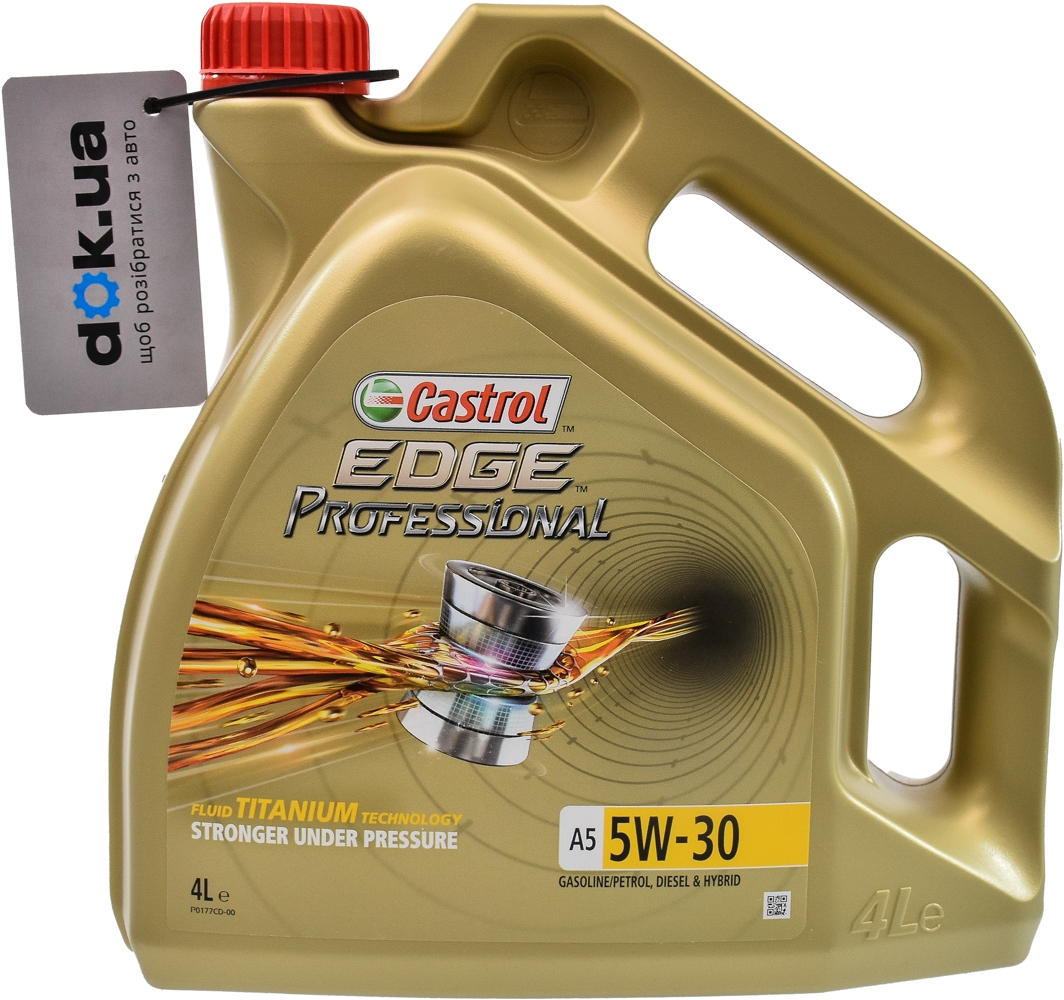 

Моторное масло Castrol Professional EDGE A5 Titanium FST 5W-30 синтетическое 15374e