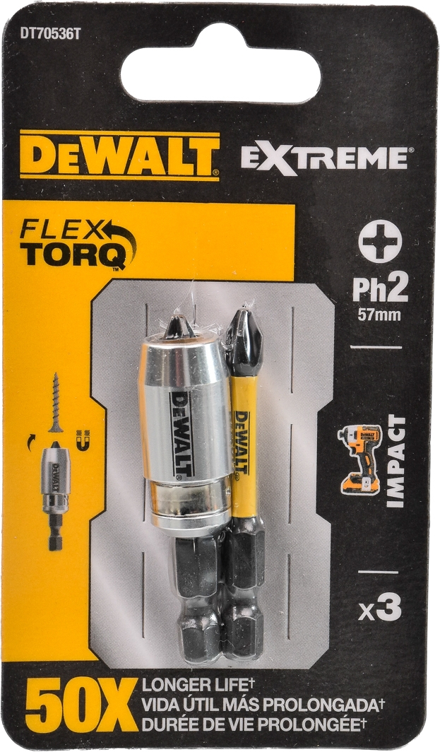 

Набор бит DeWALT Impact Torsion DT70536T 2 шт.