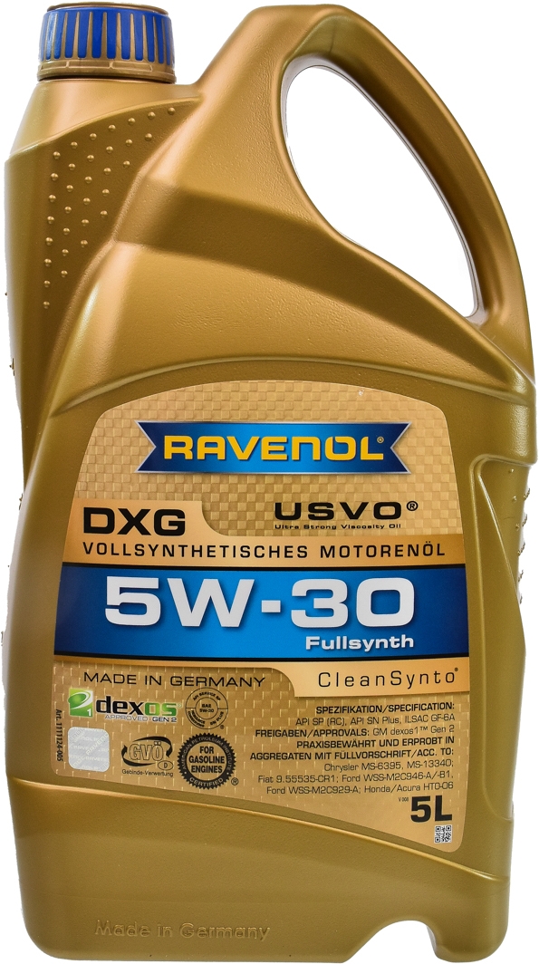 

Моторное масло Ravenol DXG 5W-30 синтетическое 1111124005