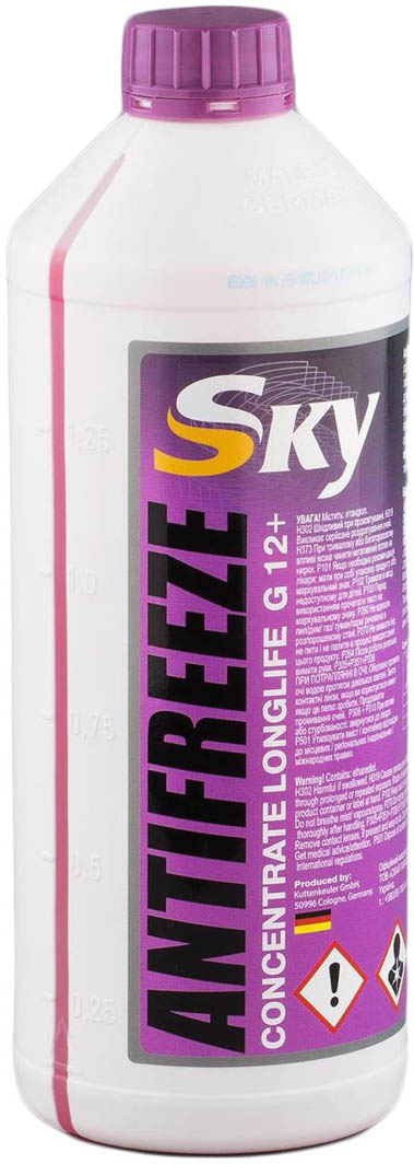 

Концентрат антифриза SKY Long Life G12+ фиолетовый ANTIFREEZESKYG1215L