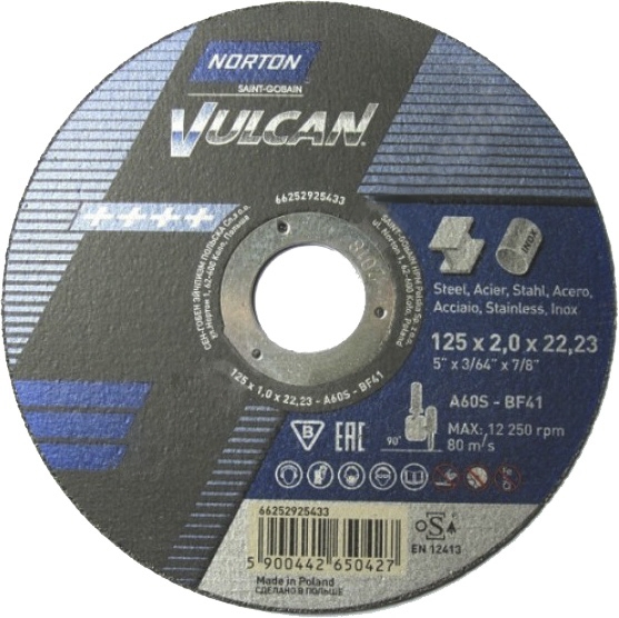 

Круг отрезной Yato Vulcan 70V110 125 мм