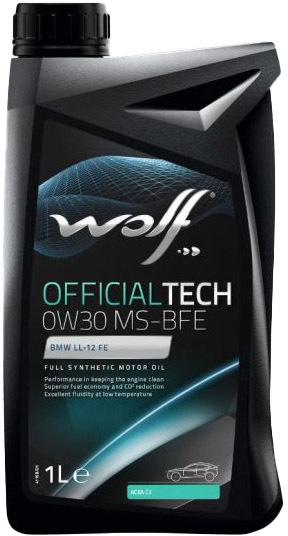 

Моторное масло Wolf Officialtech MS-BFE 0W-30 синтетическое 8336515