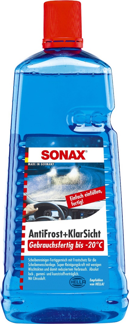 

Концентрат омывателя Sonax AntiFrost&KlarSicht зимний -20°С цитрусовый 332541