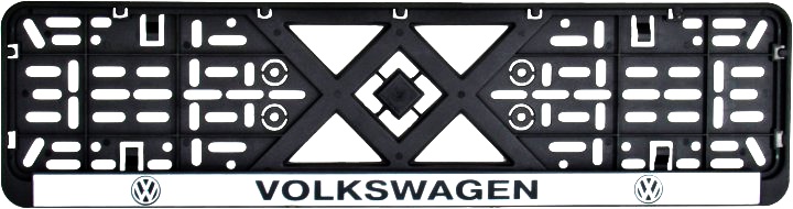 

Рамка номерного знака BI-PLAST BP-241 черный Volkswagen