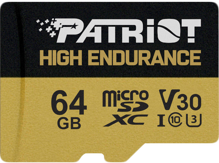 

Карта памяти Patriot High Endurance microSDXC 64 ГБ PEF64GE31MCH