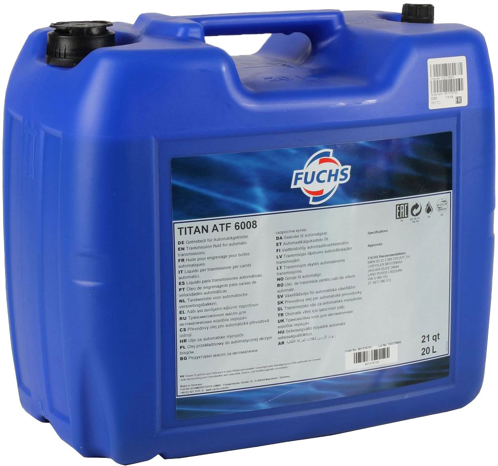

Трансмиссионное масло Fuchs Titan ATF 6008 синтетическое 601376733