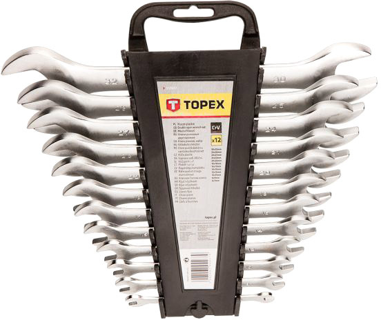 

Набор ключей рожковых Topex 35D657 6-32 мм 12 шт