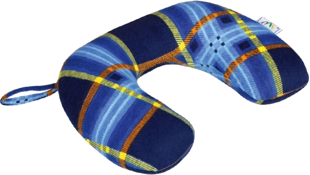 

Подушка-подголовник Kegel Rogalik Mini синий без логотипа 5-5503-225-5006
