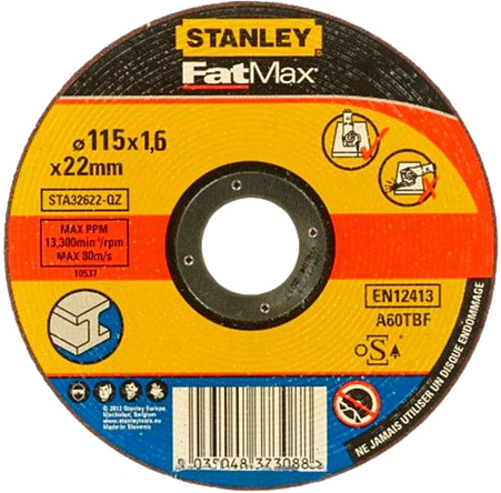 

Круг отрезной Stanley FatMax STA32622-QZ 115 мм