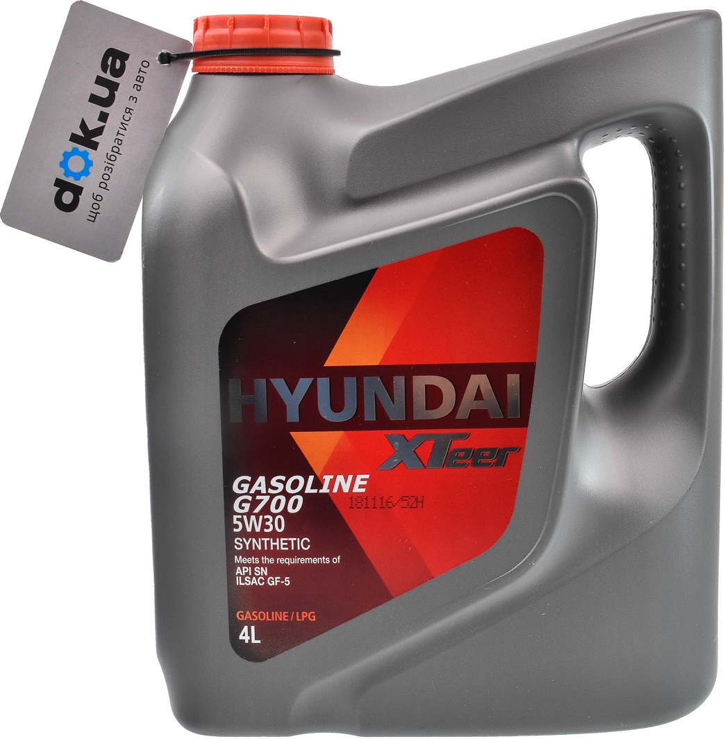 

Моторное масло Hyundai XTeer Gasoline G700 5W-30 синтетическое 1041135