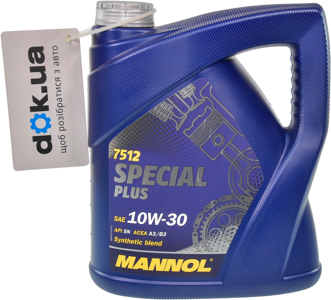 

Моторное масло Mannol Special Plus 10W-30 полусинтетическое MN7512-4